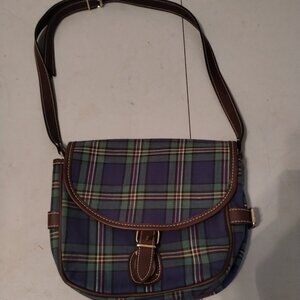 Vintage extensible plaid purse